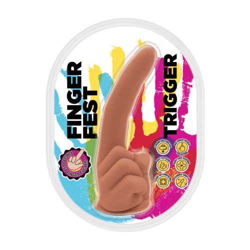 Dildo Finger Fest Trigger Beige