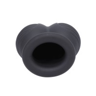 Ball Bunker Estirador de Silicona para Testículos Fort Troff Negro