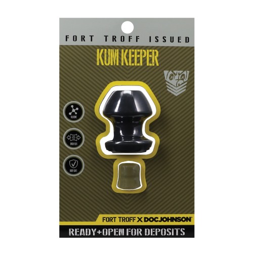 Fort Troff Kum Keeper Plug Anal Pequeño Negro para Placer