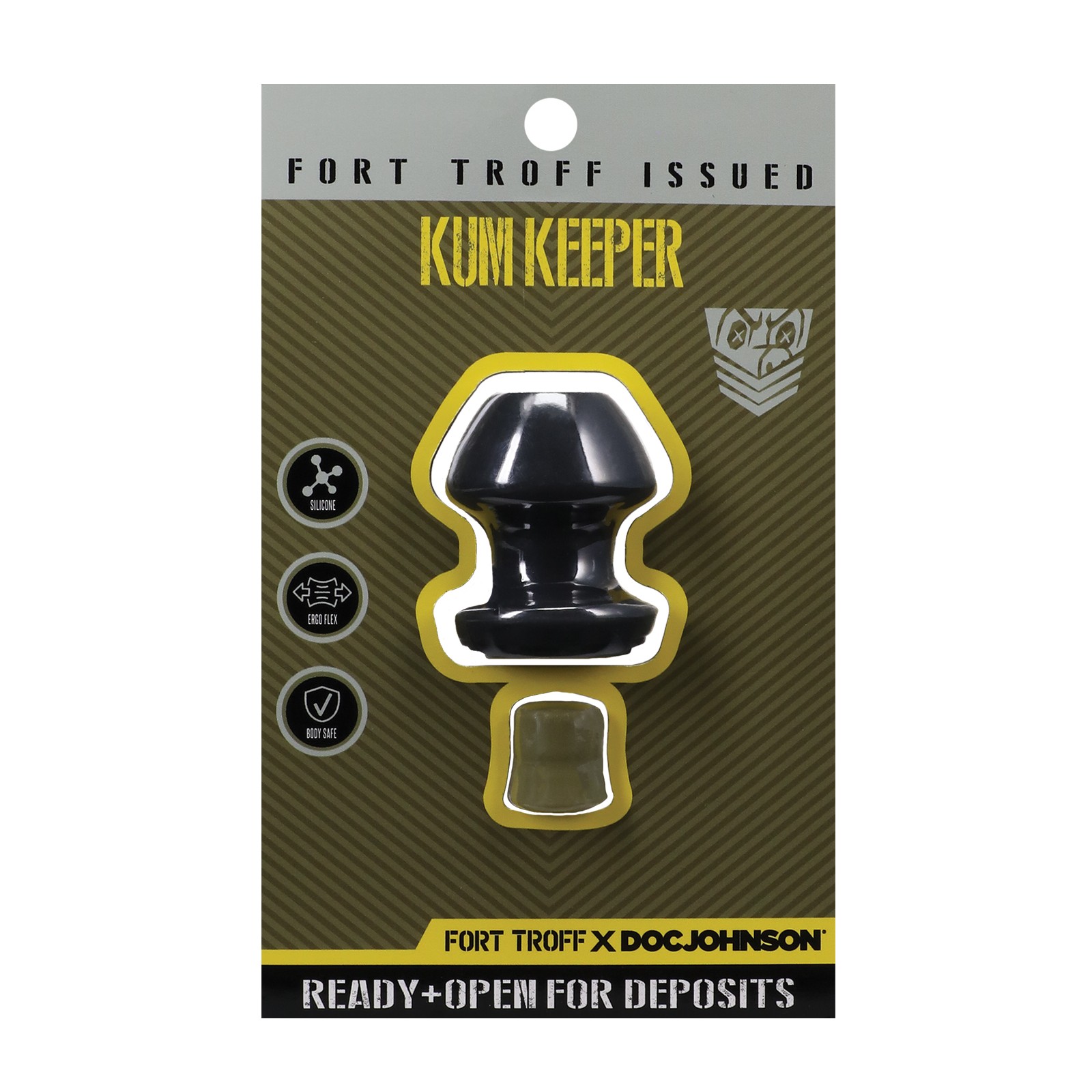 Fort Troff Kum Keeper Plug Anal Pequeño Negro para Placer