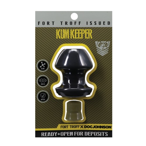 Fort Troff Kum Keeper Anal Plug - Medium, Black