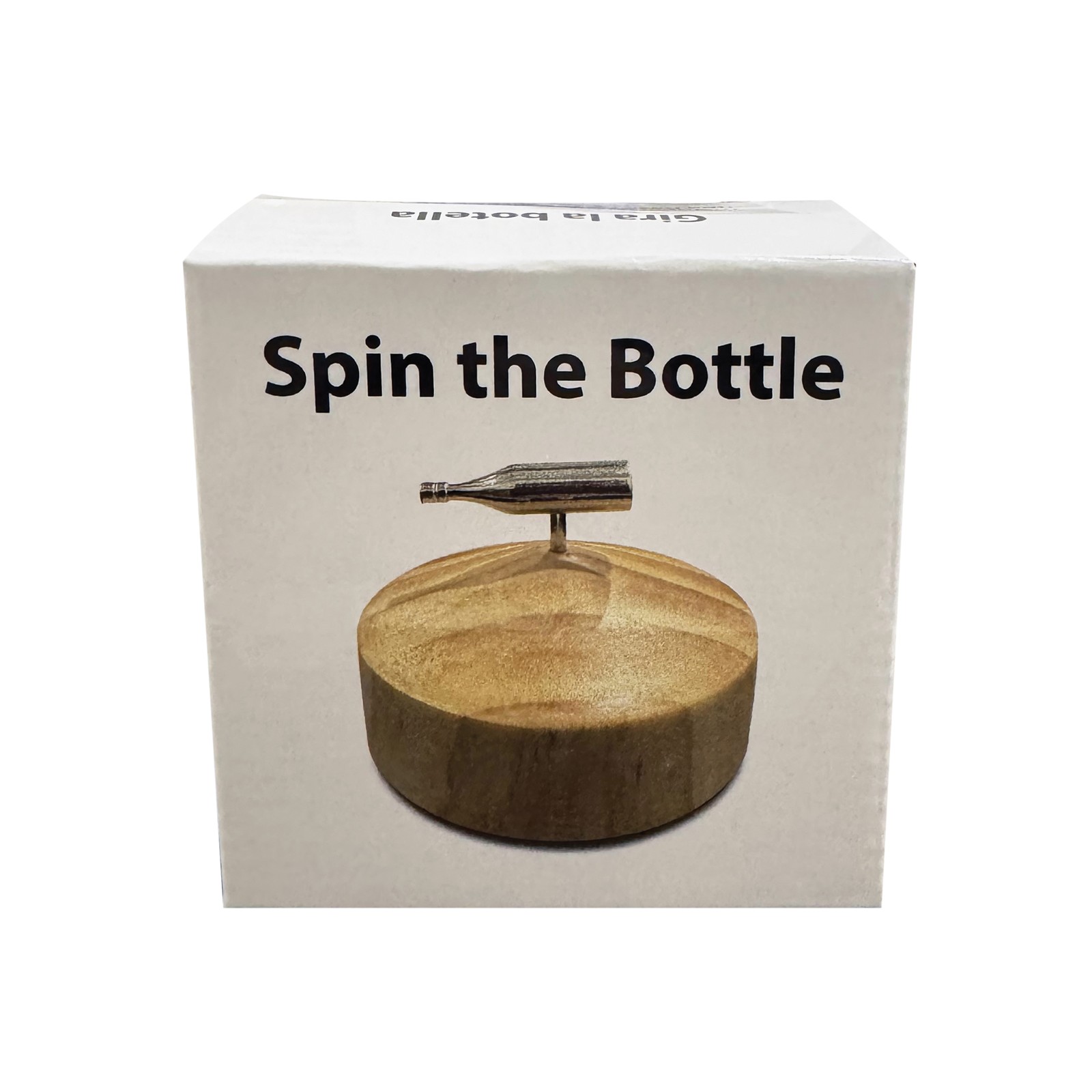 Spin The Bottle Game - Silver/Wood Fun