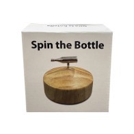 Spin The Bottle Game - Silver/Wood Fun