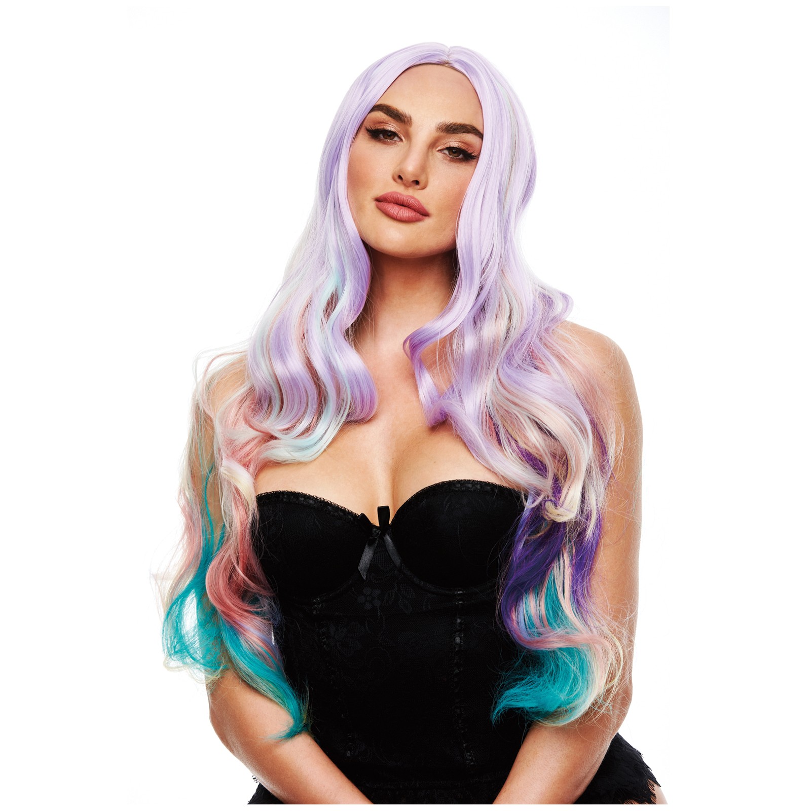 Pleasure Wigs Ella - Pastel Rainbow