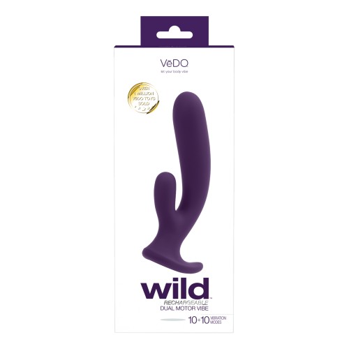 Vibrador Doble Recargable VeDO Wild para Placer Intenso