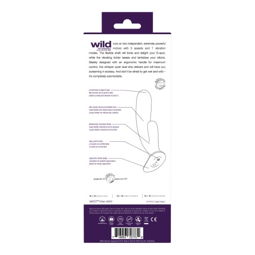 Vibrador Doble Recargable VeDO Wild para Placer Intenso