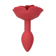 Lux Active Red Rose Anal Plug - Sensational Pleasure