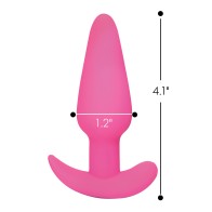 Bang 21X Vibrating Silicone Butt Plug with Remote Pink