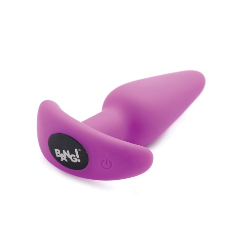 Bang! 21X Vibrating Silicone Butt Plug Remote Purple