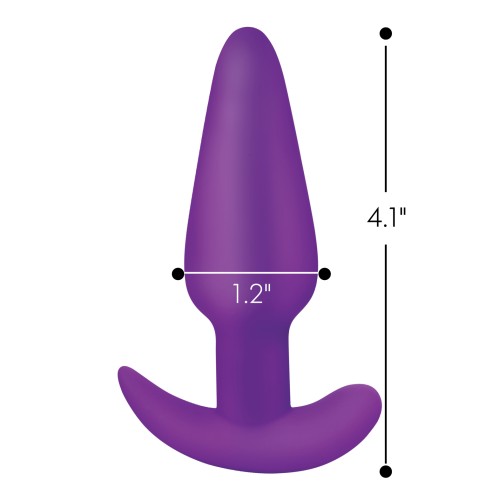 Bang! 21X Vibrating Silicone Butt Plug Remote Purple