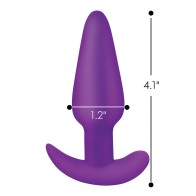 Bang! 21X Vibrating Silicone Butt Plug Remote Purple