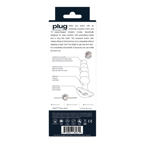 VeDO Plug Rechargeable Anal Plug Black