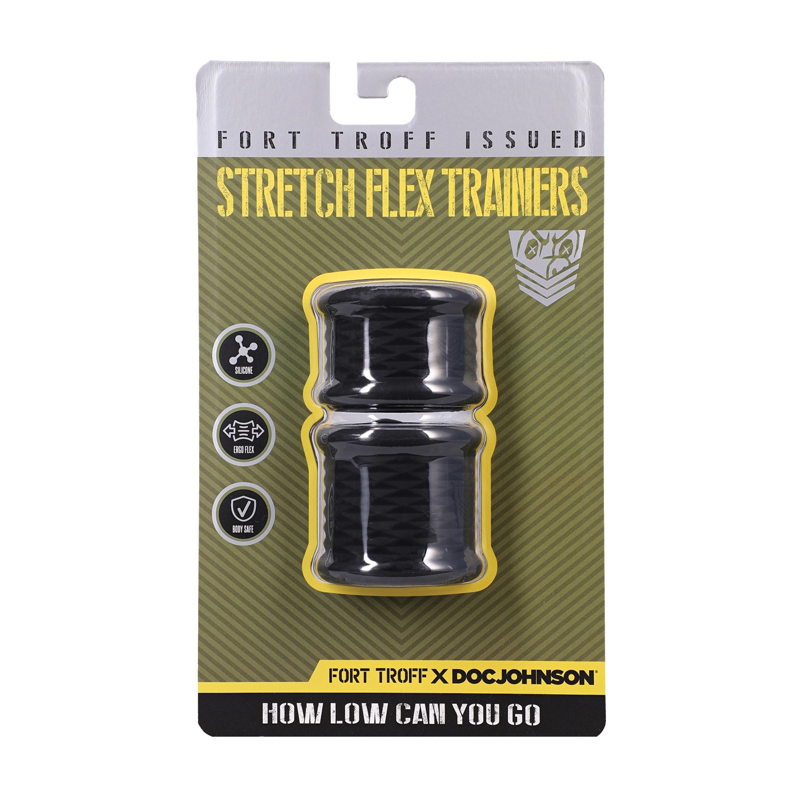 Kit de Entrenadores de Silicona para Escroto Fort Troff Negro