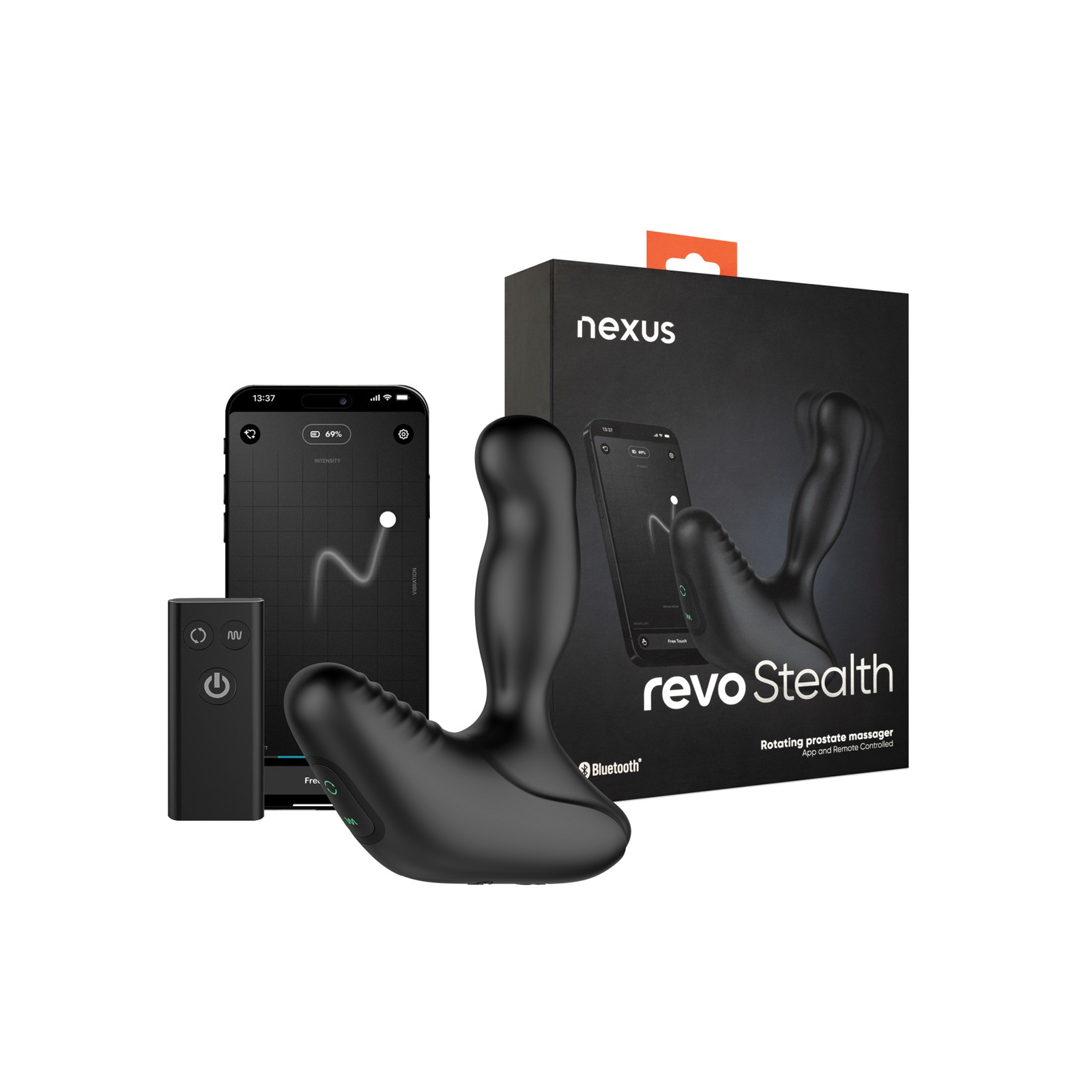 Nexus Revo Stealth App Enabled Prostate Massager - Black