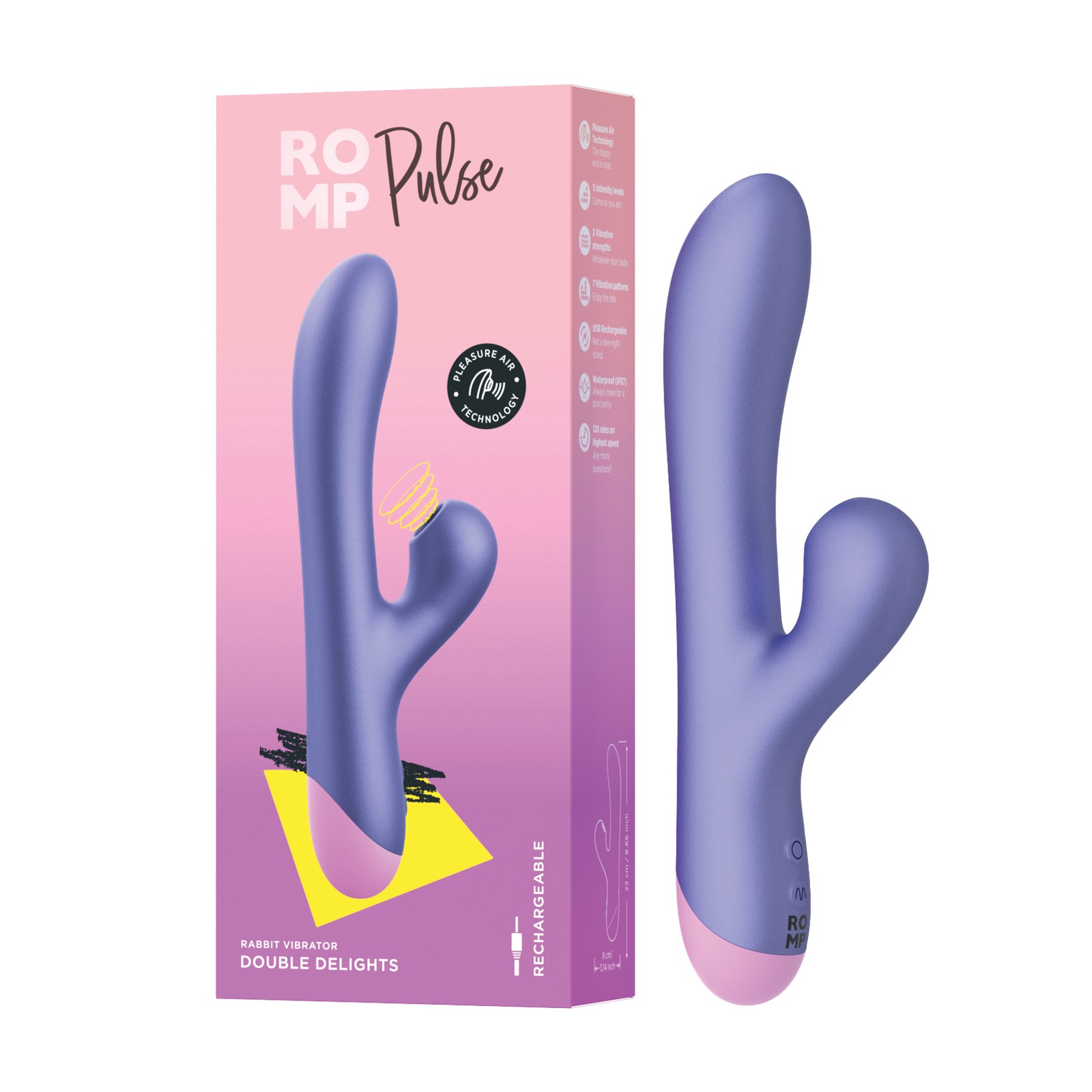 ROMP Pulse Air Pulse Rabbit - Purple 3D