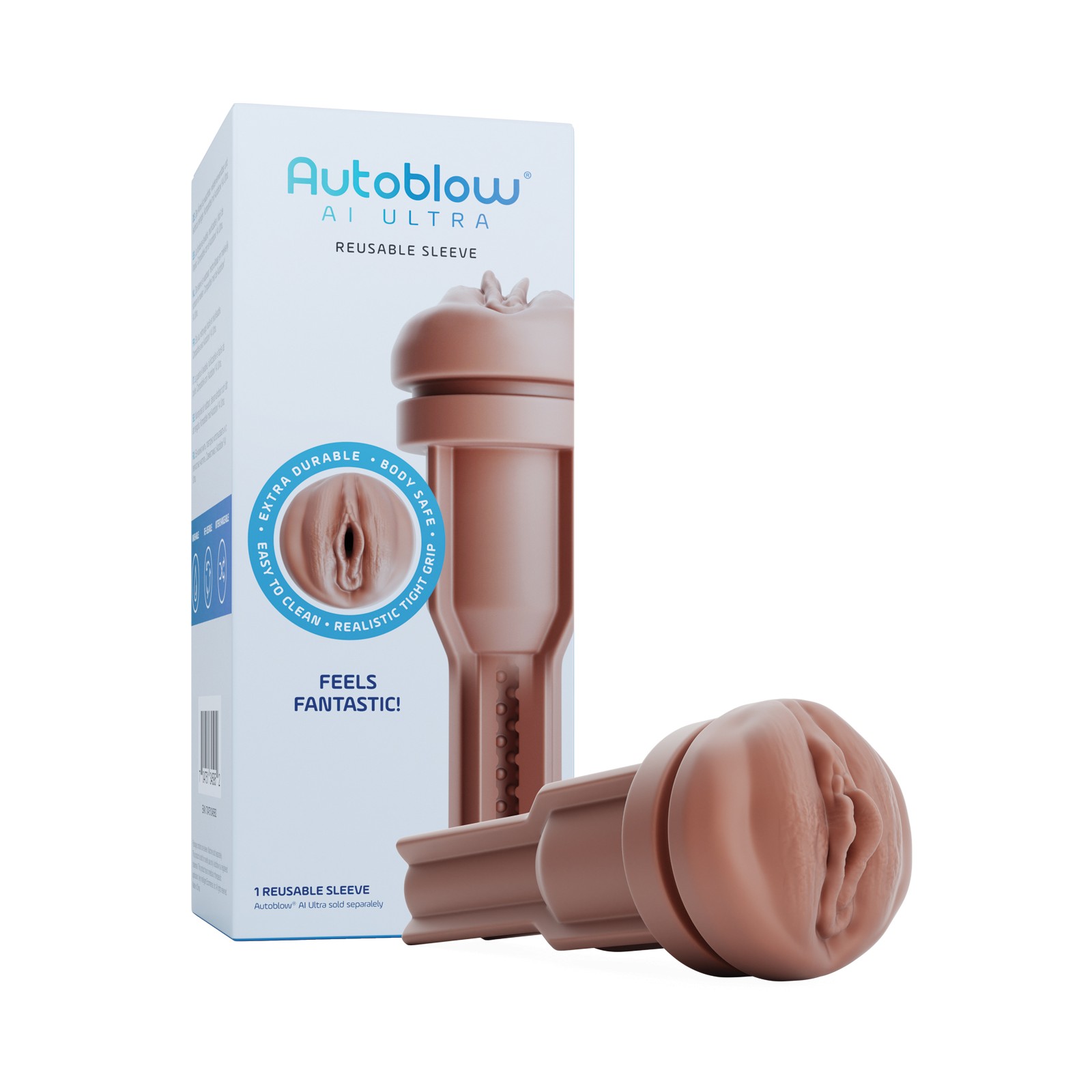 Autoblow AI Ultra Vagina Sleeve - Brown