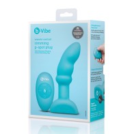 b-Vibe Remote Control Rimming P-Spot Plug - Blue