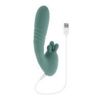 Evolved Thruster Rabbit Vibrator in Mint Color