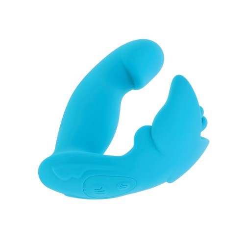 Evolved Spread Your Wings Rabbit Vibrator in Blue