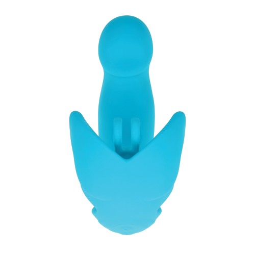 Evolved Spread Your Wings Rabbit Vibrator in Blue