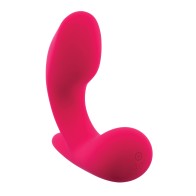 Gender X All About the Bass Curved Stimulator with Remote Control - Pink