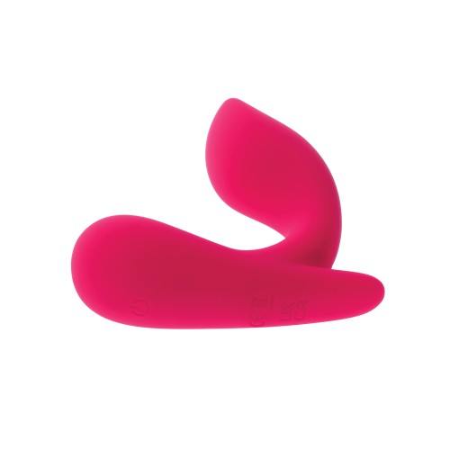 Gender X All About the Bass Curved Stimulator with Remote Control - Pink