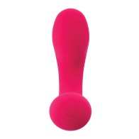 Gender X All About the Bass Curved Stimulator with Remote Control - Pink