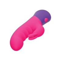 Rave Bunny Dual Massager in Pink and Purple