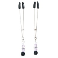 Spartacus Adjustable Nipple Clamps with Beads