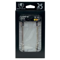 Spartacus Adjustable Tweezer Nipple Clamps with Jewel Chain