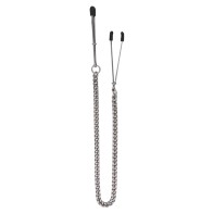 Spartacus Adjustable Tweezer Nipple Clamps with Jewel Chain