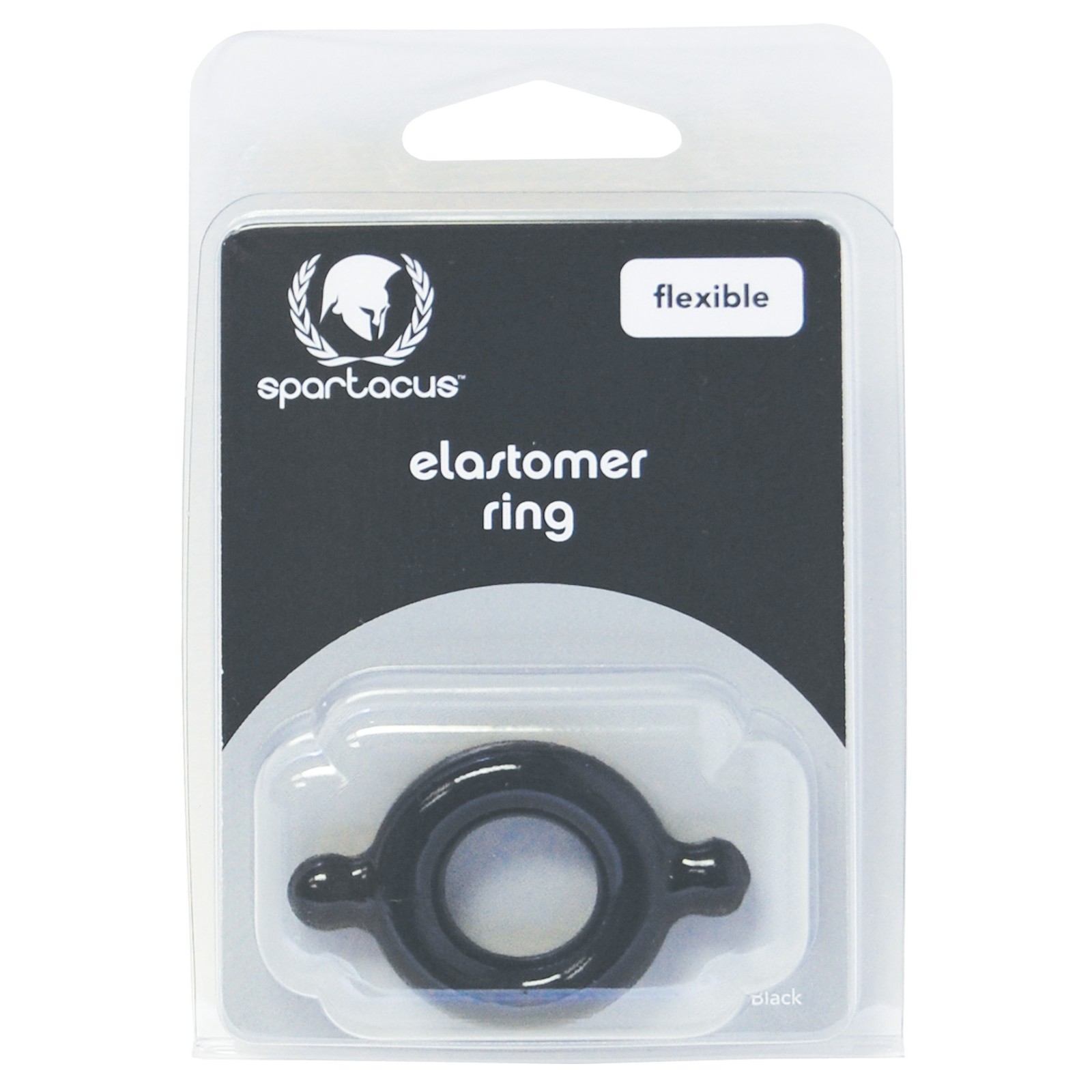 Cock Ring Spartacus Elastómero - Negro