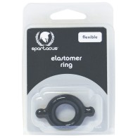 Cock Ring Spartacus Elastómero - Negro