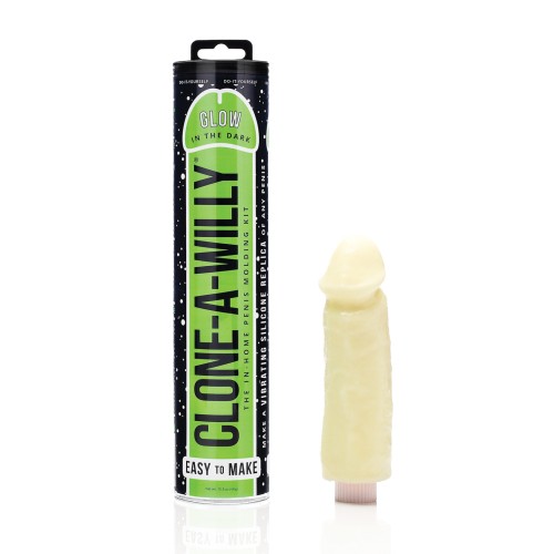 Clone-A-Willy Kit Vibrating Glow in the Dark - Green