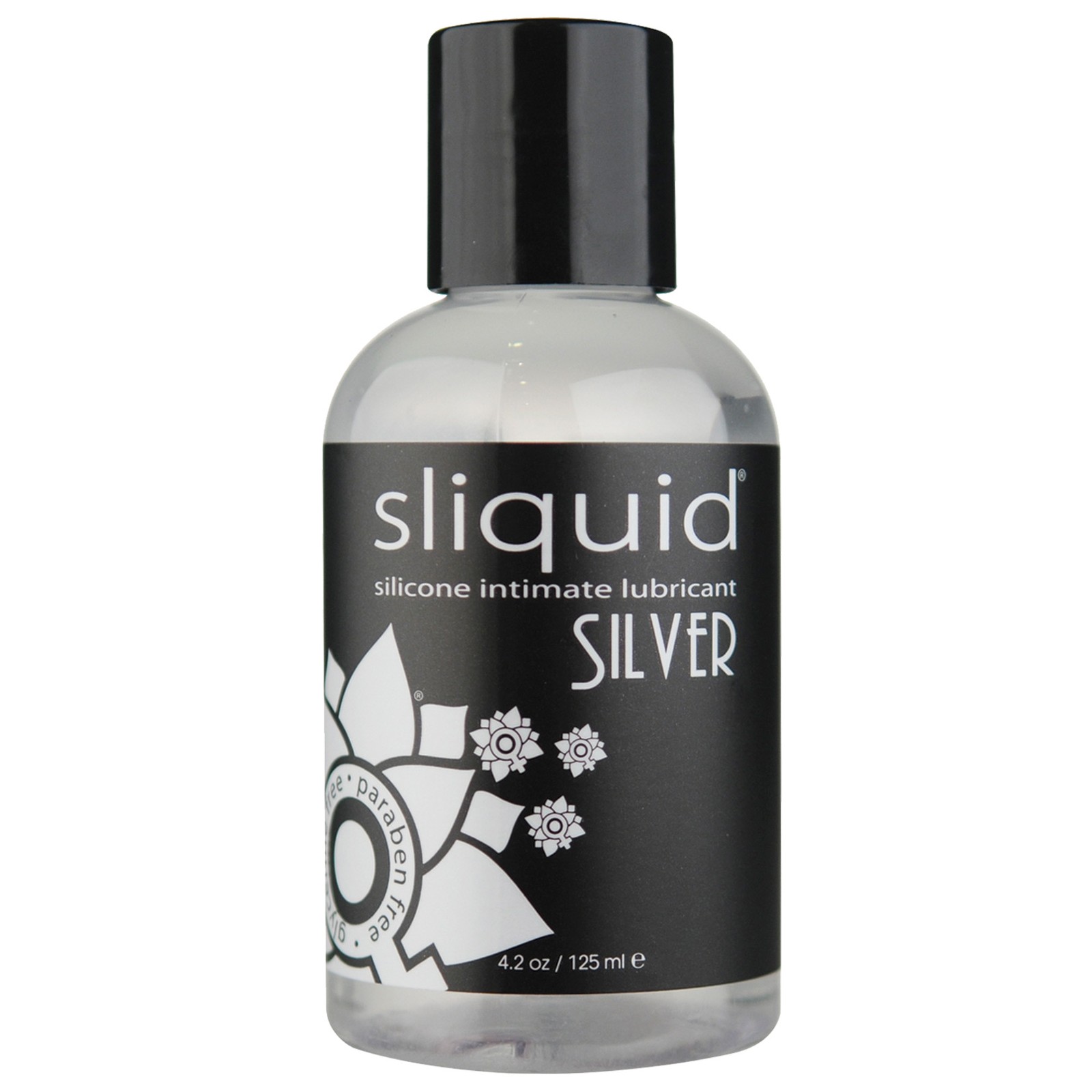 Sliquid Silver Silicone Lube Glycerine & Paraben Free - 4.2 oz