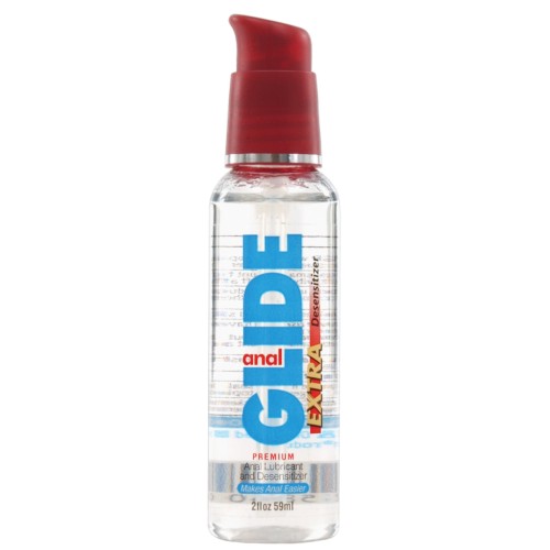 Lubricante y Desensibilizante Anal Glide Extra - Botella de 2 oz