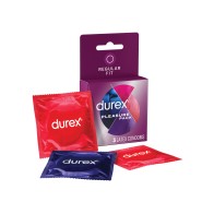 Pack de Condones Durex para Placer Caja de 3