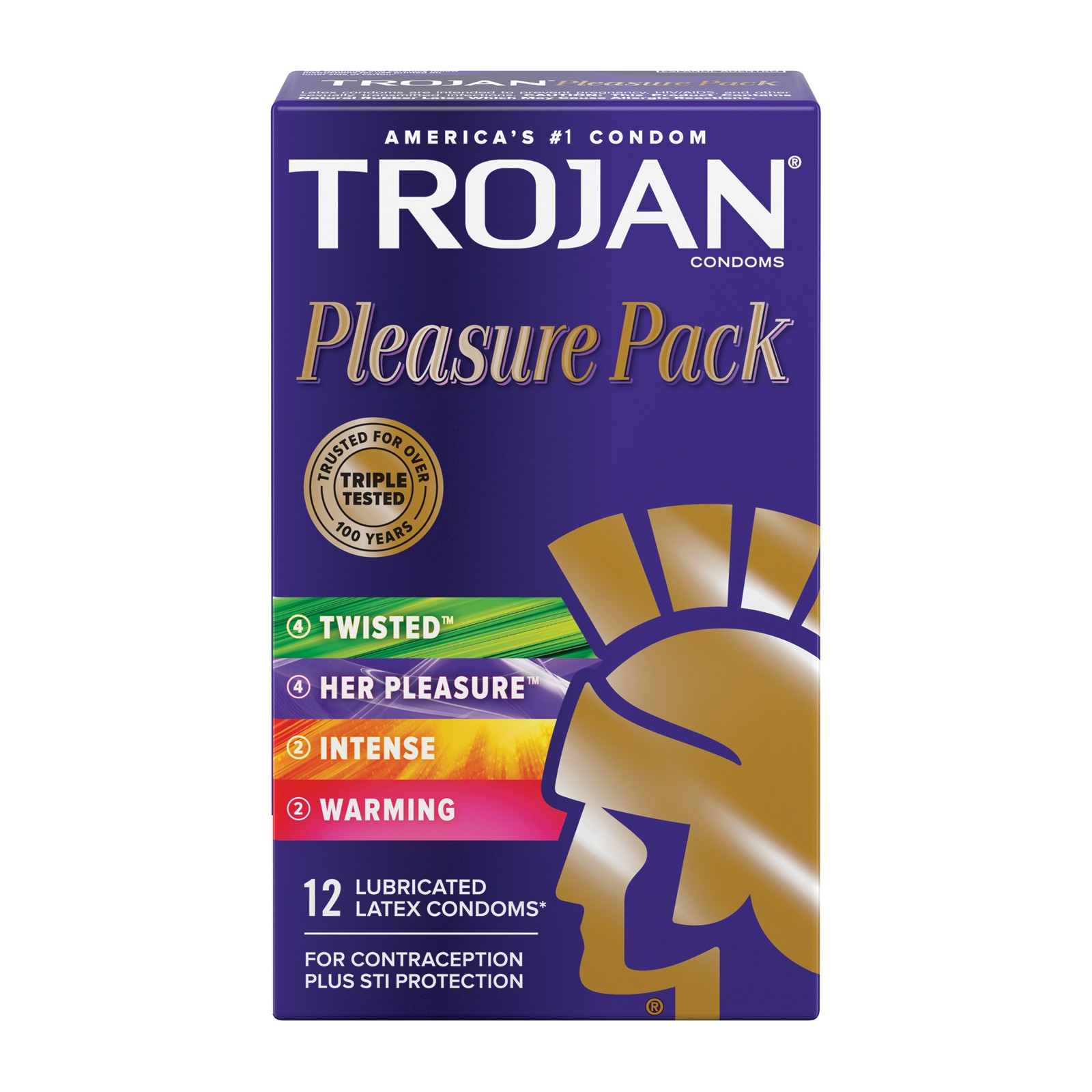 Condones Trojan Pleasure Caja Variada