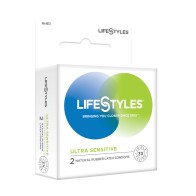 Condones Lifestyles Ultra Sensibles - Caja de 3