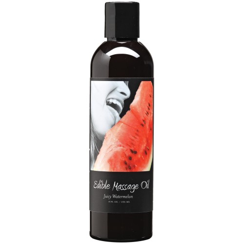 Earthly Body Edible Massage Oil Watermelon - 8 oz