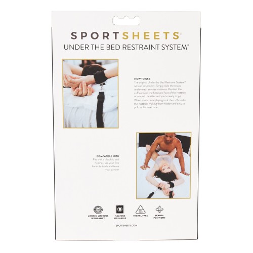 Under The Bed Restraint System Easy Setup and Adjustable Cuffs