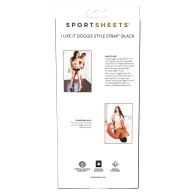 Correa Estilo Perrito Sportsheets Negro