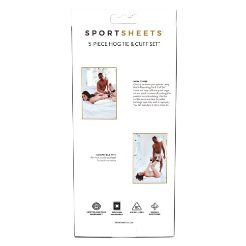 Sportsheets Five Piece Hog Tie & Cuff Set - Bondage Play