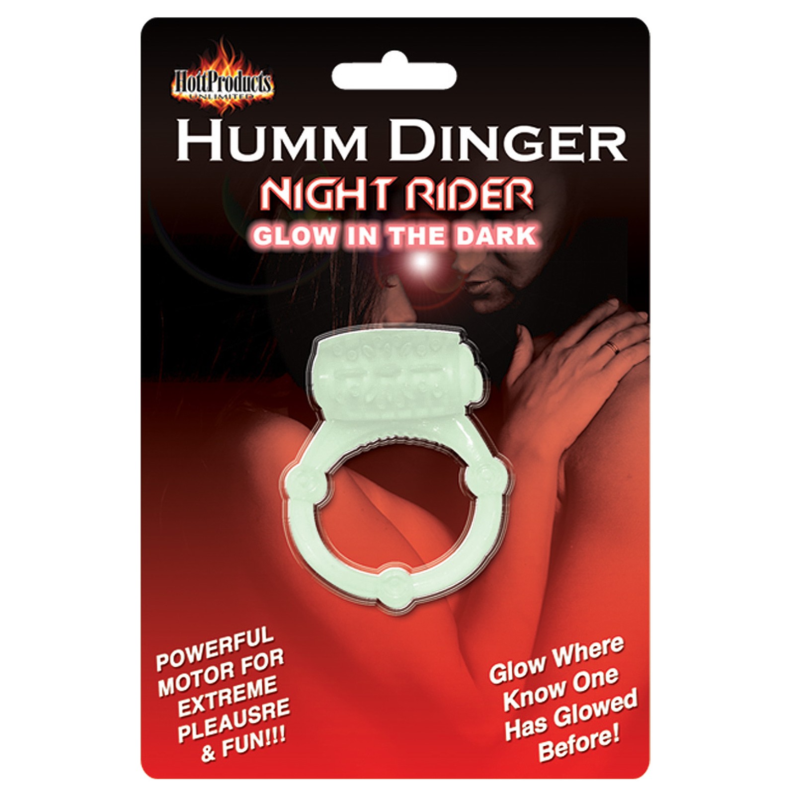 Humm Dinger Vibrating Cockring Glow in the Dark