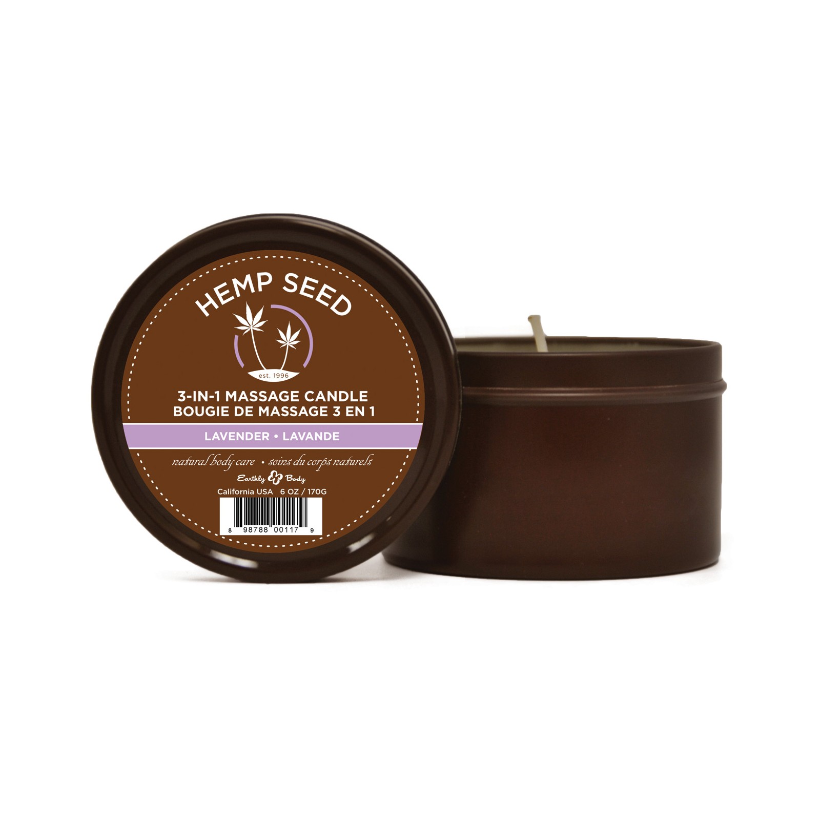 Suntouched Hemp Candle - Lavender Scent