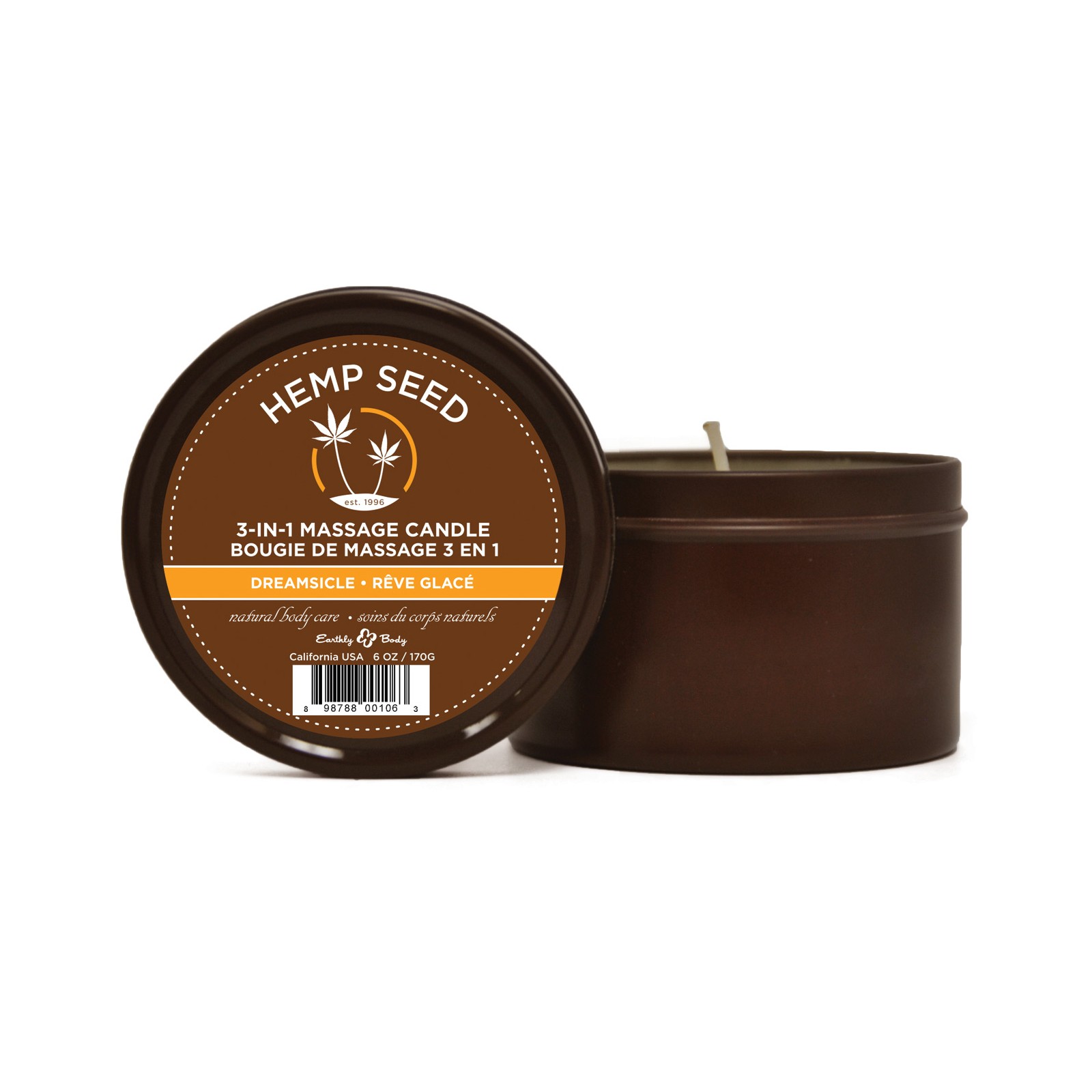 Earthly Body Suntouched Hemp Massage Candle