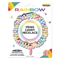 Rainbow Penis Candy Necklace for Fun Adult Parties