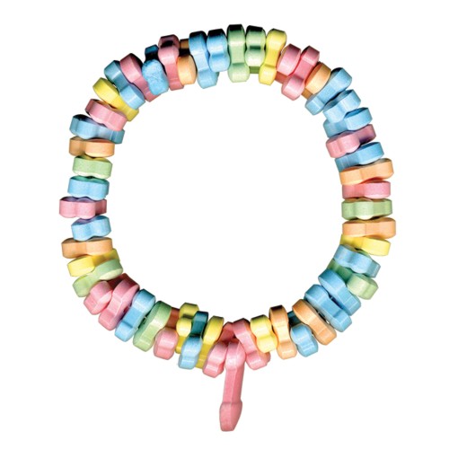 Rainbow Penis Candy Necklace for Fun Adult Parties