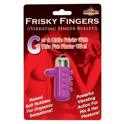 Frisky Fingers Purple Silicone Finger Vibe