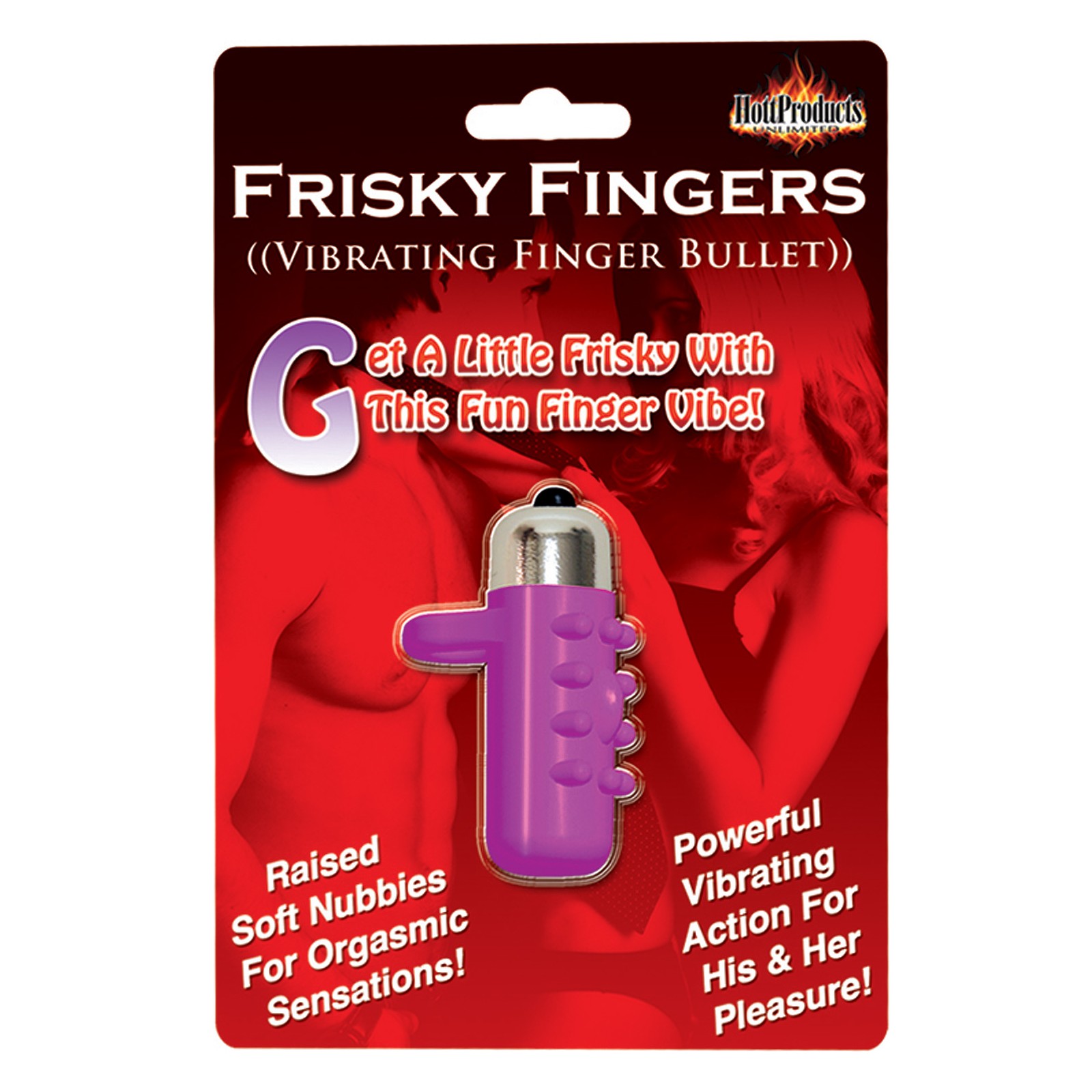 Frisky Fingers Purple Silicone Finger Vibe